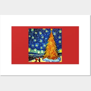 Christmas - Van Gogh Style Posters and Art